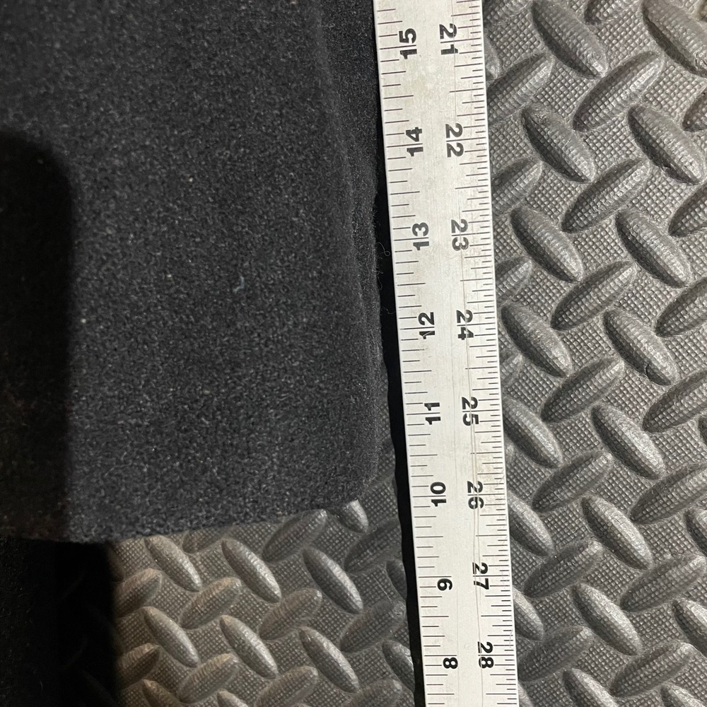 Vintage Lady Suzette Andover Black Wool Long Coat Paisley Lining Made in USA‎ XL - Picture 9 of 9